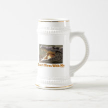 Don't Mess WIth Me Croc Stein Coffee Mugs