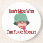 Don't Mess With The Funky Monkey Drink Coaster