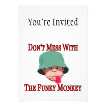 Don't Mess With The Funky Monkey Personalized Announcement