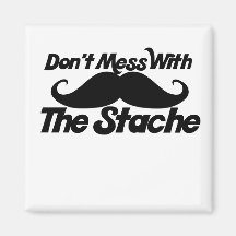 Don't Mess with the Stache Magnets