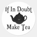 Don't panic - make tea! sticker