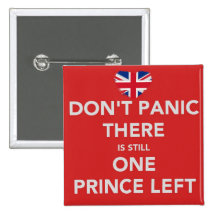 Don't panic - Royal wedding - Prince Pinback Button