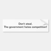 Don't steal - Bumper sticker