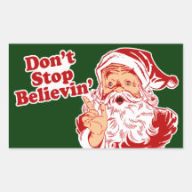 Dont Stop Believing Christmas Stickers