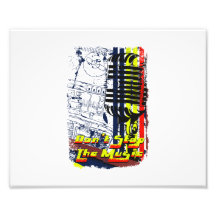 dont stop music affected photographic print