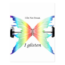 Don't Sweat...Glisten Post Card