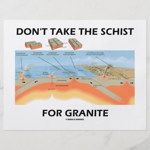 Don't Take The Schist For Granite (Geology Humour) Custom Flyer