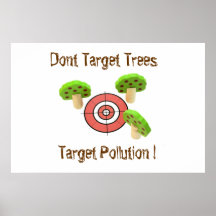 Dont Target Trees, Target Pollution Poster