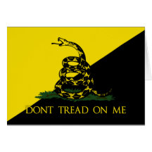Dont Tread On Me Anarchist Flag Cards