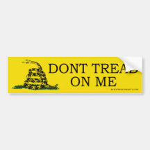 Don't Tread On Me Bumper Sticker