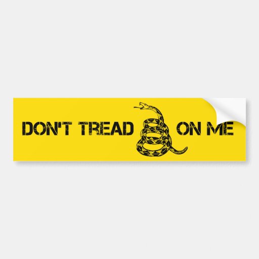 Don't Tread On Me Bumper Stickers