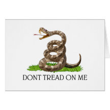 Dont Tread On Me Gadsden American Revolution Flag Greeting Cards
