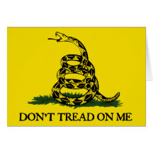 Don't Tread On Me-Gadsden Flag Greeting Card