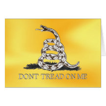 DONT TREAD ON ME GREETING CARD
