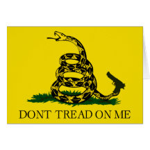 Don't tread on me! greeting cards