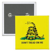 DON'T TREAD ON ME PINBACK BUTTON