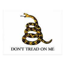 Don't Tread on Me Snake Postcard