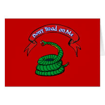Don't Tread on Me T-shirts Cards