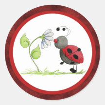 Doodle Bug Ladybug Sticker