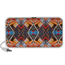 Doodle by OrigAudio™  with bold Orange & Blue Travel Speaker