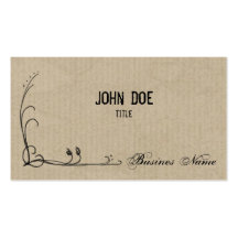 Doodle on Cardboard Business Card Template