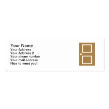 Door house business cards