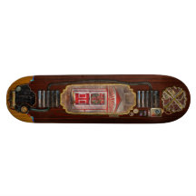 Door - Winter - Christmas kitty Skateboard