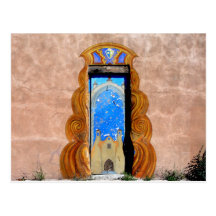 Doorway to Santa Fe Postcard