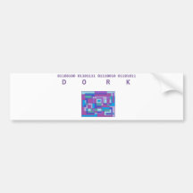 Dork Binary products! Bumper Stickers