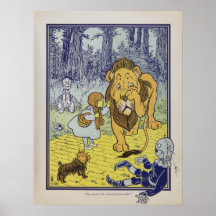 Dorothy meets the Cowardly Lion Posters