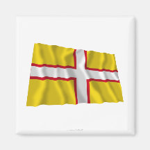 Dorset Waving Flag Fridge Magnets