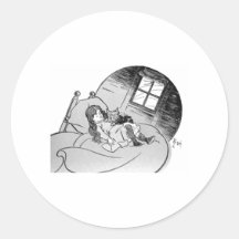 Dorthy & Toto Round Stickers