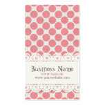 Dot & Lace Pattern Business Card
