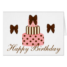 Dots and Stripes Cake Card