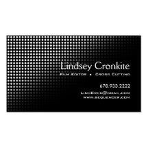 Dots Film Editor Hollywood Entertainment Industry Business Card Template