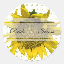 Dotted wedding sticker