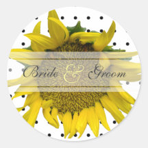 Dotted wedding stickers
