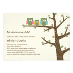 Dotty Owls Baby Shower Invitation