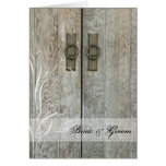 Double Barn Doors Country Wedding Invitation Card