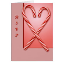 Double Candy Cane Greeting Card