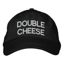Double Cheese Embroidered Hat embroidered hats