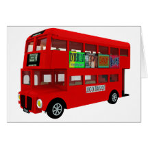 Double-decker bus cards