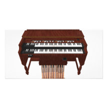 Double Decker Organ: 3D Model: Personalized Photo Card