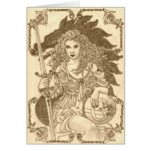 Double Gaia Greeting Cards