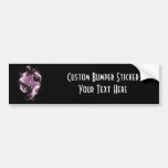 Double Hearts & Flowers - Pink Bumper Sticker