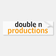 double n, productions bumper stickers