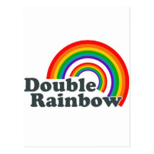 Double Rainbow (Accessories) Postcard