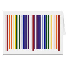 Double Rainbow Barcode Card