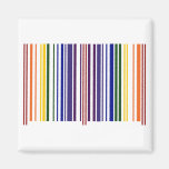 Double Rainbow Barcode Magnet
