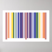 Double Rainbow Barcode Posters